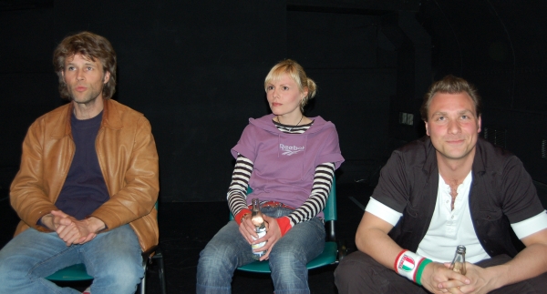 Teaterleder Rolf Heim, polske Nille og en skælmsk dansk lakaj. Foto: Bjørn Andersen, 2006